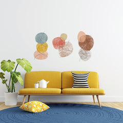 Abstract Line Art Wall Decal Set: Minimalist Peel and Stick Decor