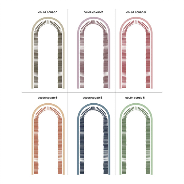 Arch Accent Wall Decal: Modern Geometric Nursery Decor