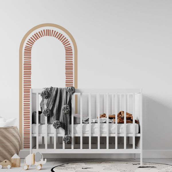 Arch Accent Wall Decal: Modern Geometric Nursery Decor