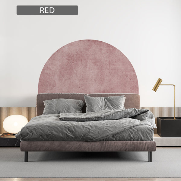 Arch Headboard Wall Decal: Removable Color Block Sticker