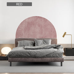 Arch Headboard Wall Decal: Removable Color Block Sticker