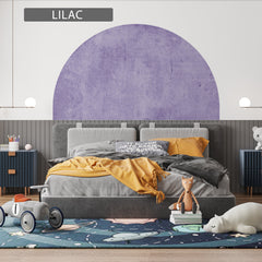 Arch Headboard Wall Decal: Removable Color Block Sticker