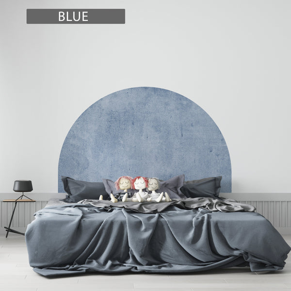 Arch Headboard Wall Decal: Removable Color Block Sticker