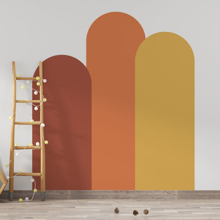 Layered Arch Wall Decal – Modern Nursery Wall Sticker, Arch Mural for Baby Room, Kids Bedroom & Playroom Decor