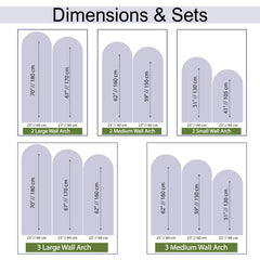 Arch Wall Decal Set: Colorblock Geometric Nursery Decor