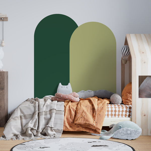 Arch Wall Decal Set: Colorblock Geometric Nursery Decor