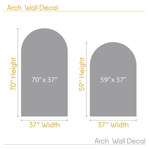 Arch Wall Decal: Modern Nursery & Bedroom Decor - 15 Colors