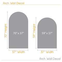 Arch Wall Decal: Modern Nursery & Bedroom Decor - 15 Colors