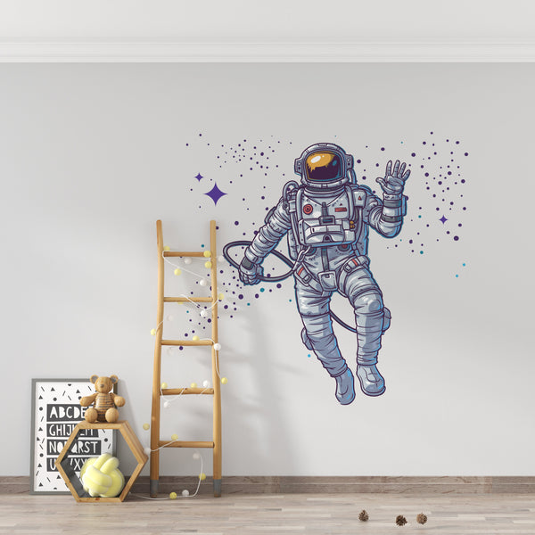 Astronaut Wall Decal , Space Wall Decal Space Themed Decor ,
