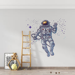 Astronaut Wall Decal , Space Wall Decal Space Themed Decor ,