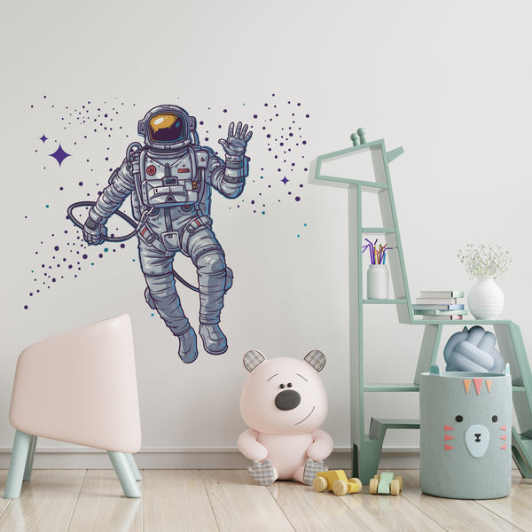 Astronaut Wall Decal , Space Wall Decal Space Themed Decor ,