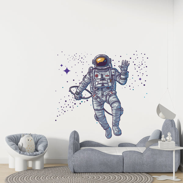 Astronaut Wall Decal , Space Wall Decal Space Themed Decor ,