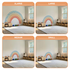 Pastel Rainbow Wall Decal: Boho Baby Room Decor