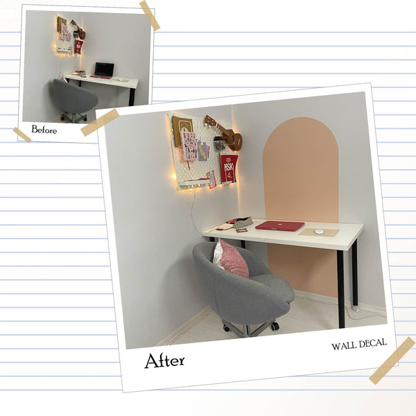 Boho Arch Wall Decal: Geometric Farmhouse Decor