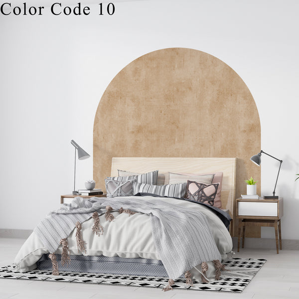 Boho Bed Arch Wall Decal: Super King Headboard Sticker
