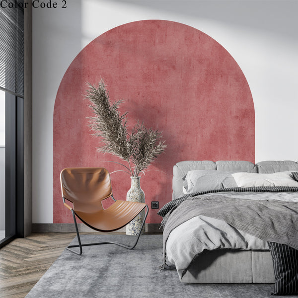 Boho Bed Arch Wall Decal: Super King Headboard Sticker