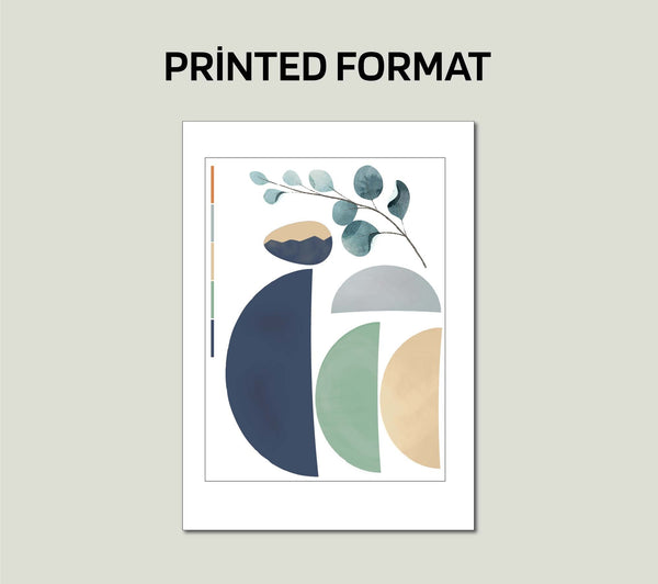 Boho Geometric Wall Decal: Modern Living Room Decor