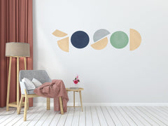 Boho Geometric Wall Decals: Peel and Stick Abstract Art