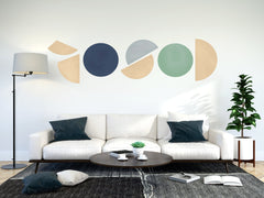 Boho Geometric Wall Decals: Peel and Stick Abstract Art