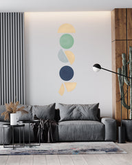 Boho Geometric Wall Decals: Peel and Stick Abstract Art