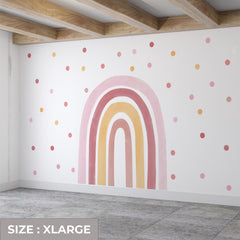 Boho Rainbow Wall Decal: Peel and Stick Nursery Sticker
