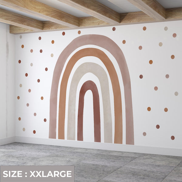 Boho Rainbow Wall Decal: Peel and Stick Nursery Sticker