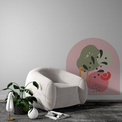 Boho Wall Arch Decal: Abstract Color Block Sticker
