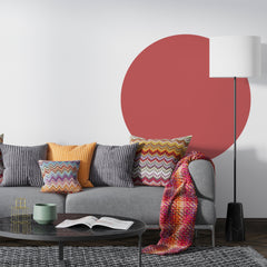 Circle Wall Decal: Color Block Bohemian Decor