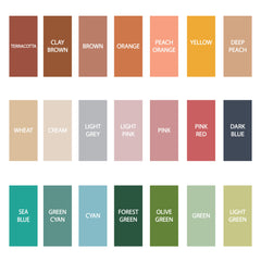 Circle Wall Decal: Color Block Bohemian Decor