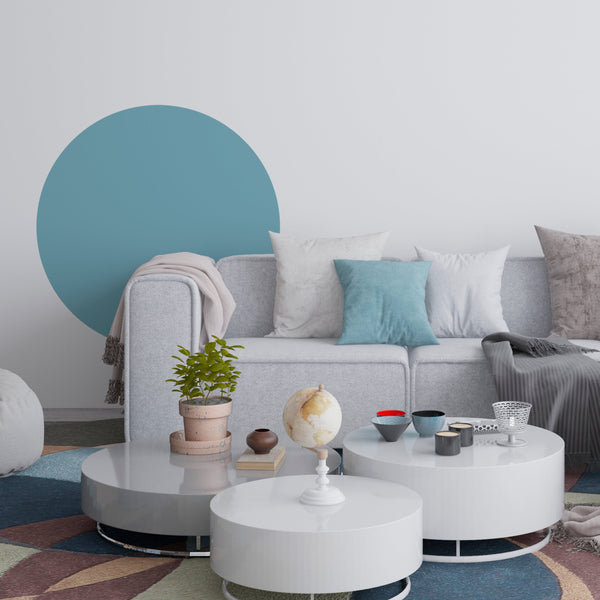 Circle Wall Decal: Color Block Bohemian Decor
