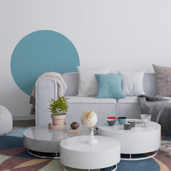 Circle Wall Decal: Color Block Bohemian Decor