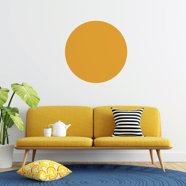 Circle Wall Decal: Color Block Bohemian Decor