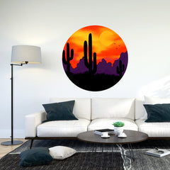 Circle Wall Decal, Color Circle Wall Sticker, Geometric Wall Art, Removable Wall Sticker