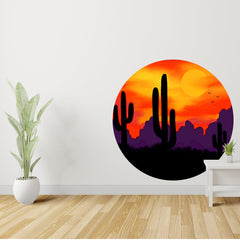 Circle Wall Decal, Color Circle Wall Sticker, Geometric Wall Art, Removable Wall Sticker