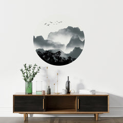 Circle Wall Decal,Removable Wall Decal, Wall Arch Decal, Circle Wall Sticker, Color Block Decal, Bohomian Decal, Colour Block Wallpaper