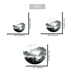 Circle Wall Decal,Removable Wall Decal, Wall Arch Decal, Circle Wall Sticker, Color Block Decal, Bohomian Decal, Colour Block Wallpaper