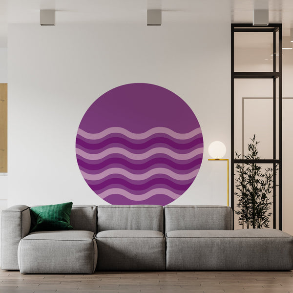 Circle Wall Decals Abstract Wall Decal Modern  Minimalist Wall Stickers Removable  Wall Decals for Living Room Office