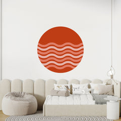 Circle Wall Decals Abstract Wall Decal Modern  Minimalist Wall Stickers Removable  Wall Decals for Living Room Office