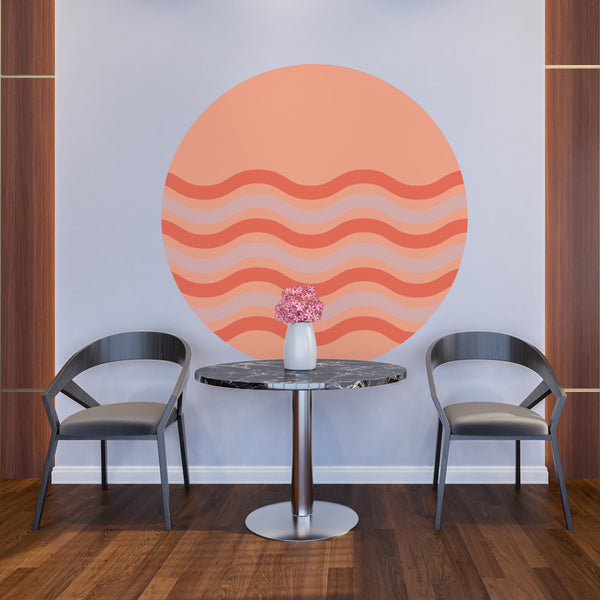 Circle Wall Decals Abstract Wall Decal Modern  Minimalist Wall Stickers Removable  Wall Decals for Living Room Office