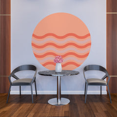 Circle Wall Decals Abstract Wall Decal Modern  Minimalist Wall Stickers Removable  Wall Decals for Living Room Office