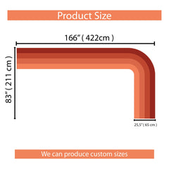 Colorblock Arch Wall Decal: Retro Geometric Wall Art