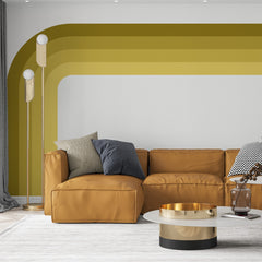 Colorblock Arch Wall Decal: Retro Geometric Wall Art