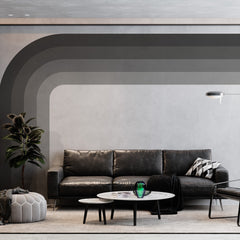 Colorblock Arch Wall Decal: Retro Geometric Wall Art