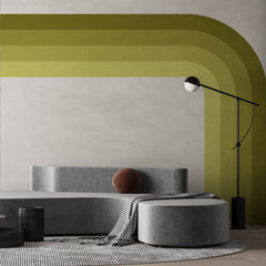 Colorblock Arch Wall Decal: Retro Geometric Wall Art