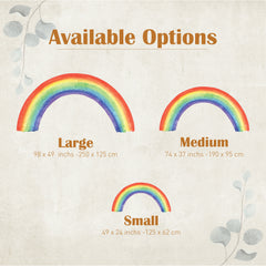 Colorful Rainbow Wall Decal: Nursery Wall Art
