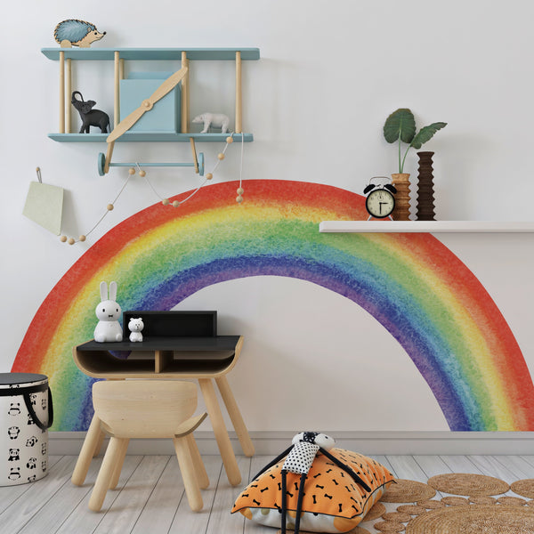 Colorful Rainbow Wall Decal: Nursery Wall Art