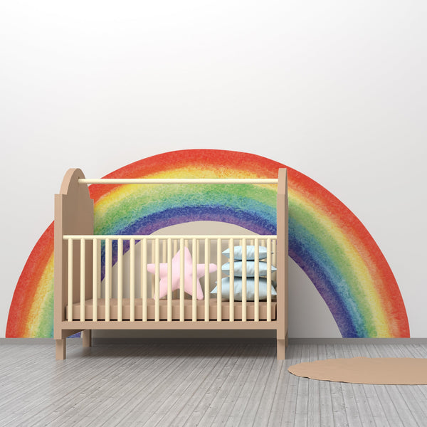 Colorful Rainbow Wall Decal: Nursery Wall Art