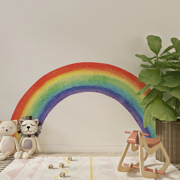 Colorful Rainbow Wall Decal: Nursery Wall Art