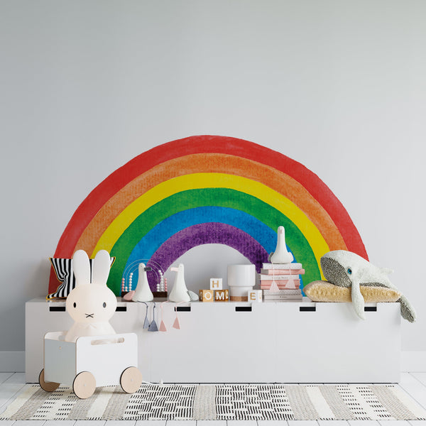 Colorful Rainbow Wall Decal: Nursery & Kids Room Decor
