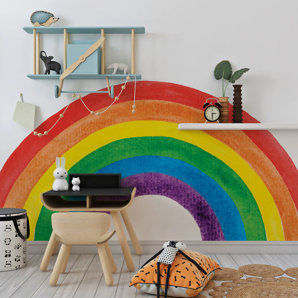 Colorful Rainbow Wall Decal: Nursery & Kids Room Decor